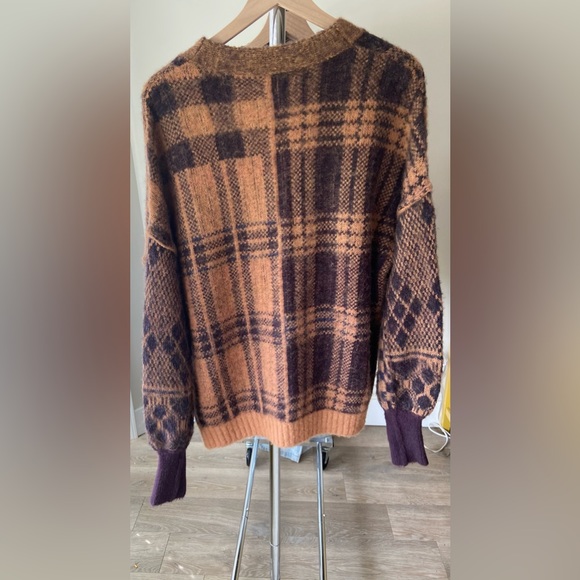 🔖 FREE PEOPLE NWT Birchwood Sepia Brown Cardigan - Picture 15 of 15